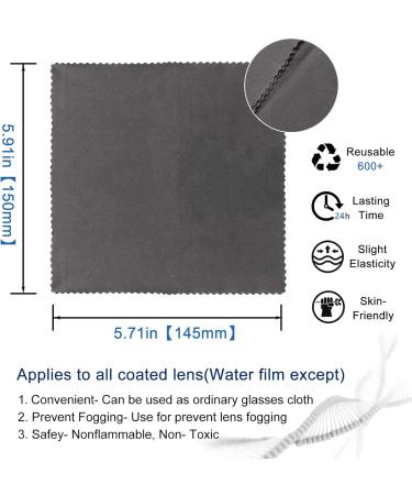 Buy SOOLALA 6pcs Reusable Anti Fog Wipes | Microfiber Cleaning Cloth for Glasses Lenses Camera & Phone Screen - Ships Internationally - Buy Online on GoSupps.com