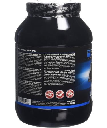 Frey Nutrition Mega Gain Vanilla 1kg - Buy Internationally | Best Protein for Muscle Gain - Buy Online on GoSupps.com