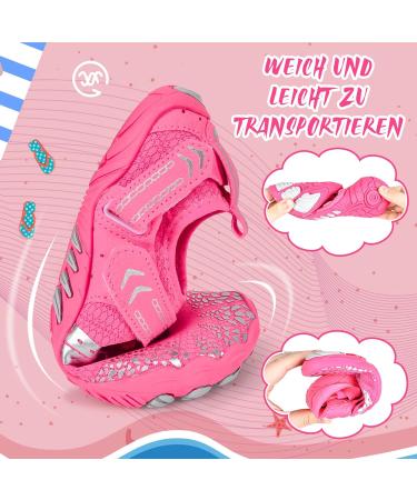 Buy Ieilulu Children's Water Shoes - Velcro Fastener - Pink Aquasque for Girls - Size 37 EU | International Shipping Available - Buy Online on GoSupps.com