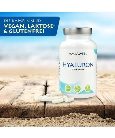  Amlawell Hyaluronic acid capsules - Vegan - Made in Germany - 120 capsules per pack - Buy Online on GoSupps.com