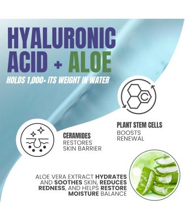 Alozera Hyaluronic Acid Body Lotion & Hyaluronic Acid Serum Bundle with Aloe Ceramides & Stem Cells for Deep Hydration Plumper Skin & Daily Moisture Lightweight & Fragrance-Free - Buy Online on GoSupps.com