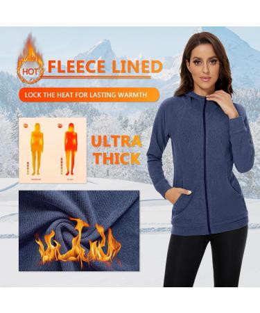 Shop Soneven Women's Lightweight Running Jacket with Hood - Perfect for Autumn & Winter Training - Blue XL - Buy Online on GoSupps.com