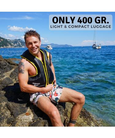 Khroom Inflatable Snorkel Vest for Adults & Teenagers | Lightweight & Adjustable | Ideal for Snorkeling & SUP | Blue - Buy Online on GoSupps.com