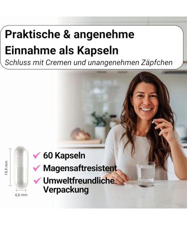 Ohtastic V-Biotics Vaginal Probiotics - 100 Billion KBE/g Lactic Acid Bacteria for Vaginal Health & Bacterial Vaginosis - 60 Capsules - Buy Online on GoSupps.com