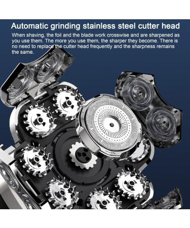 Universal Razor Replacement Heads - 9-Pack Electric Shaver Attachments for Wet & Dry Use - Extreme-Speed Bald Head Grooming - Buy Online on GoSupps.com