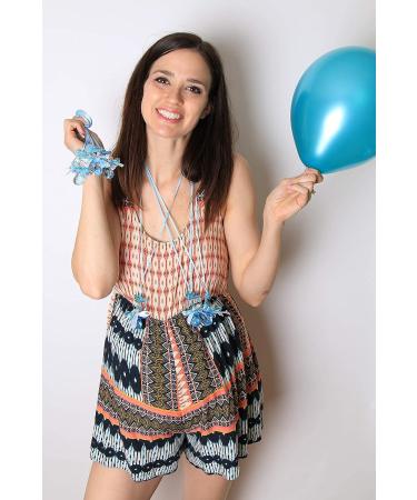 Baby Shower Party Favor Pacifier Necklace (12 Pcs.) Blue - Premium Keepsake for Expecting Moms & Guests - Gender Reveal Supplies, Decorations, Games & More - Buy Online on GoSupps.com
