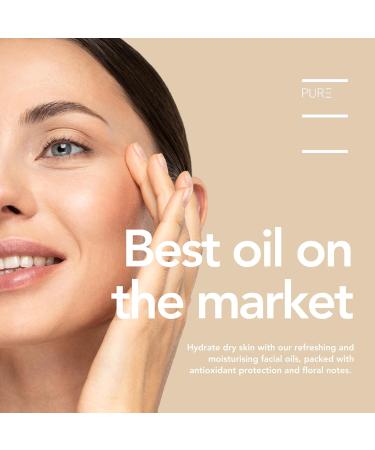Hydrating Face Oil by PURE Spa Skincare containing Vitamin E Omega 6 & 9-100% Natural & Vegan Facial Oil Designed to Replenish Dry Skin - Treat Ageing Dull Tired Skin & Balance pH Levels - 30ml - Buy Online on GoSupps.com