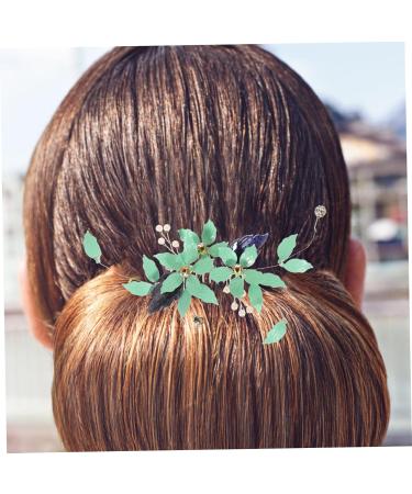 PLAFOPE Hair Comb Hair Accessories Wedding Pearl Clips for Hair Womens Hair Clips Bridal Hair Clip Pearl Hair Accessories Green Tiara Pearl Hair Clips Teasing Combs for Women Metal - Buy Online on GoSupps.com