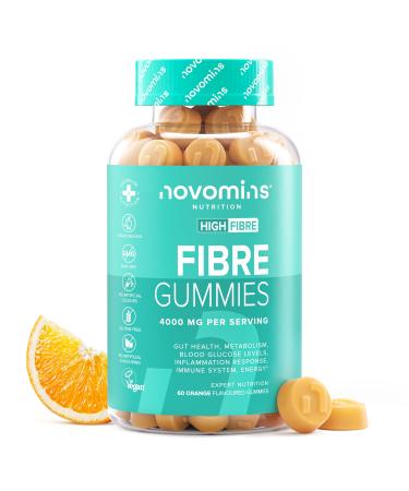Gommes m cher aux fibres 4000 mg de fibres haute teneur Compl ment en fibre avec calcium pour la sant intestinale et le soutien du syst me digestif Avec vitamine D vitamine B12 chrome et i