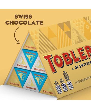 Toblerone Swiss Chocolate Gift Set - Milk, White, and Salted Caramel Almond Variety Pack - 9 Bars, 3.52 oz Each - Buy Online on GoSupps.com