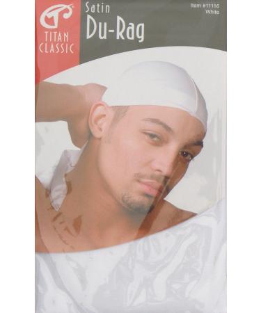 Titan Classic Satin Du-Rag  11116 (WHITE)