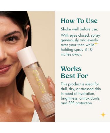 Kopari Sunglaze Sheer Setting Mist Sunscreen SPF 50 Weightless Fast Drying Ultra-Fine Setting Spray Made With Hyaluronic Acid Sets Makeup For A Hydrated Dewy Finish 2.53 fl oz - Buy Online on GoSupps.com