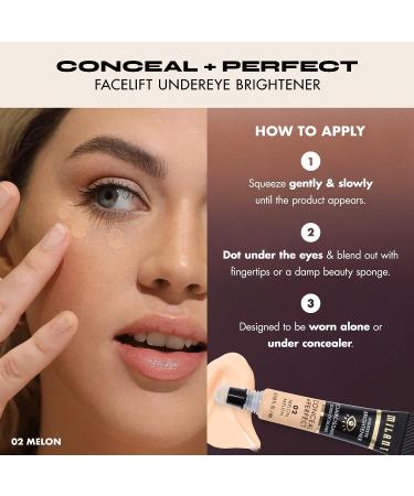 Milani Conceal + Perfect Undereye Brightener - Melon 02 Face Lift Collection - Buy Online on GoSupps.com