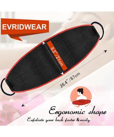 Evridwear Exfoliating Body Scrubber with Handles - Back Washer for Shower/Bath - Deep Clean for Dry Skin - Men/Women (Heavy) - Buy Online on GoSupps.com