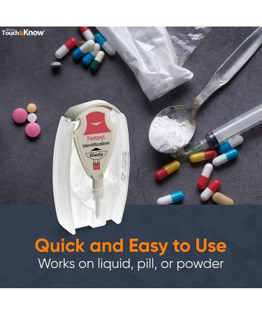 TouchKnow Fentanyl Drug Test Kit - Instant & Easy Home Drug Identification - Safe & Non-Invasive Testing for Parents & Caregivers - Buy Online on GoSupps.com