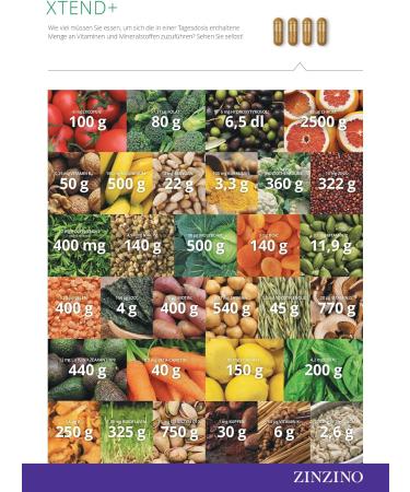  ZinZino ZinZino Xtend+ - Multivitamin Complex with Vitamins Minerals Polyphenols & Q10 - Vegan - 60 Tablets - Buy Online on GoSupps.com