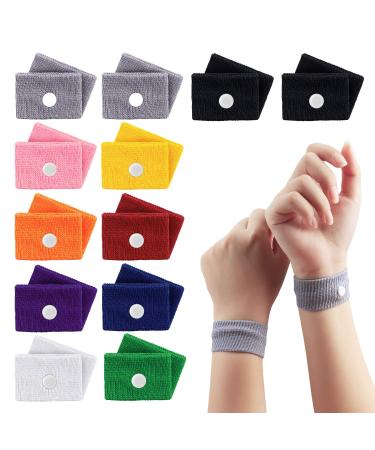 12 Pairs Travel Sickness Bands Children Jane Choi Motion Sickness Relief Wristbands for Children Kids Adult Pregnancy Morning Sickness Relief Bracelets for Sea Car Airplanes 12 Pair (Pack of 1)