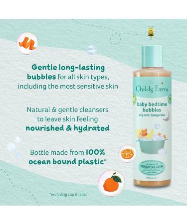 Childs Farm Organic Tangerine Baby Bedtime Bubble Bath 2.5L | Bulk Refill for Newborns with Dry, Sensitive Skin | Soothing Formula for Eczema-prone Babies - Buy Online on GoSupps.com