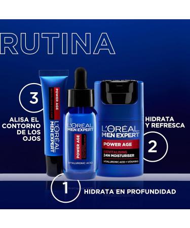 MEN EXPERT POWER AGE anti-aging hyaluronic serum 30 ml - Buy Online on GoSupps.com