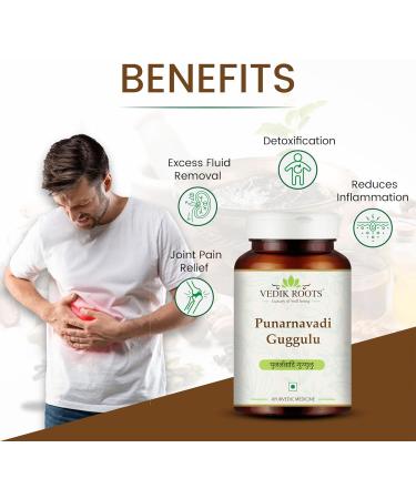 Punarnavadi Guggulu - Natural Diuretic | Ayurvedic Supplement for Healthy Liver & Kidney | Reduce Swelling | 60 Tablets Available for International Shipping - Buy Online on GoSupps.com
