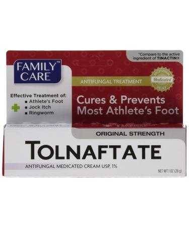 3 PACK Family Care Tolnaftate Antifungal Cream 1% Compare to Tinactin- 1 fl.oz