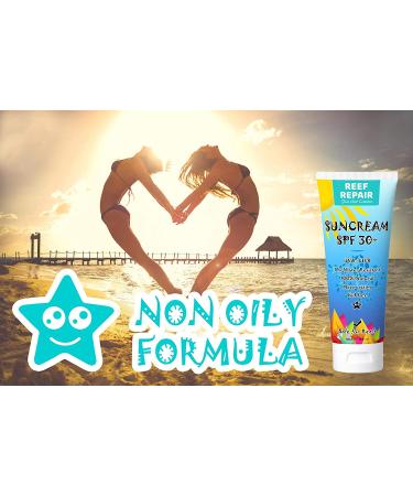 Reef Repair SPF 30+ All Natural Sunscreen 4 fl. Oz - Water Resistant, Biodegradable, Coral Friendly - Buy Online on GoSupps.com