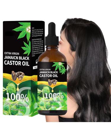 Hair Growth Oil - Castor Oil for Hair Growth - Skin Care Pure Castor Oil Natural Hair Oil Aromatherapy Black Caster Oils Scalp Strengthening Oil for Eyelashes Eyebrows Hair & Skin