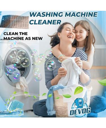 DEVOG Washing Machine Cleaner - 24 pcs Deep Cleaning Formula for Front Loader, Top Loader, HE - 1 Year Supply - Buy Online on GoSupps.com