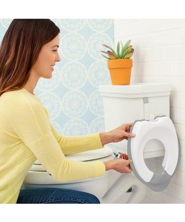 Munchkin Hooked Potty Ring Grey - 1 Count | Easy-to-Attach Toilet Training Seat - Buy Online on GoSupps.com