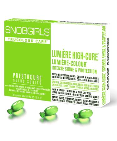 LUMIERE COLOUR Leave-In Hair Oil for Perfect Colour & Shine for Dry Dull Colour Treated Highlighted Highly-Lifted Hair with Rosemary Oil Biotin Evening Primrose Vitamins. Hair Gloss 15 Capsules