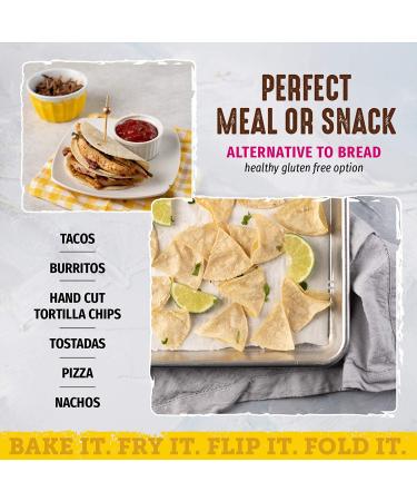 Del Campo 6 Inch Soft Corn Tortillas - Gluten Free, Authentic Mexican Food - Ideal for Wraps, Tacos, Quesadillas & Burritos - Kosher - 8lb Case (Pack of 8) - Buy Online on GoSupps.com