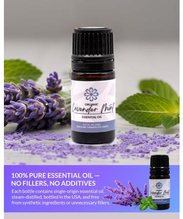 Essence Lavander Mint Essential Oil 100% Pure & Therapeutic Grade Perfect for Aromatherapy Diffusers & Recharging Essence Nasal Diffuser Rings Natural Stress & Mood Support (5mL) Lavender Mint 0.17 Fl Oz (Pack of 1) - Buy Online on GoSupps.com