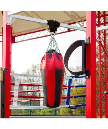 Robust Punching Bag Holder | Black Nylon Strap with Snap Hook - Secure Hanging Solution for Home Gym - Buy Online on GoSupps.com