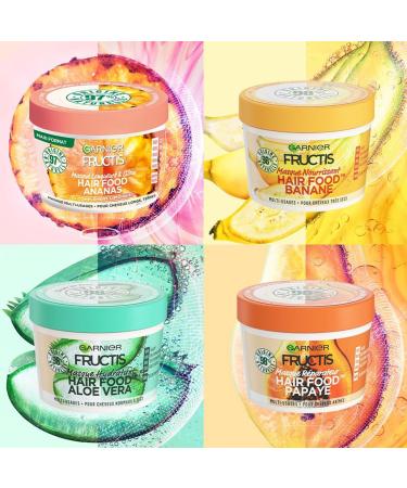 Garnier - Fructis Hair Food - Pineapple Lengths & Glow Detangling Conditioner - 97% Natural Origin Vegan Formula - For Long & Dull Hair - 350 ml - Buy Online on GoSupps.com