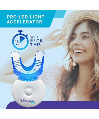 Whitebite Pro Teeth Whitening Kit - LED Light for Sensitive Teeth | 7-Piece System with 35% Carbamide Peroxide - Buy Online on GoSupps.com