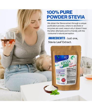 100% Pure Stevia Powder Extract Leaf 1 Oz - 1049 Servings | Zero Calorie & Keto Friendly - Buy Online on GoSupps.com