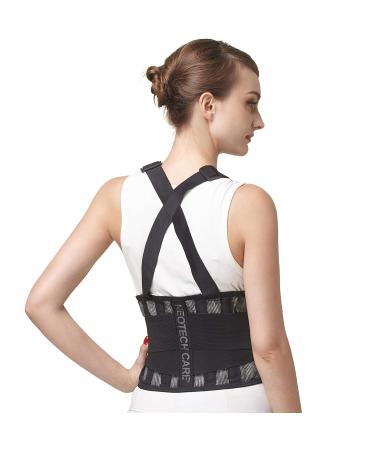 NEOtech Care Back Support with Straps - Lightweight Breathable Black L | International Shipping Available - Buy Online on GoSupps.com