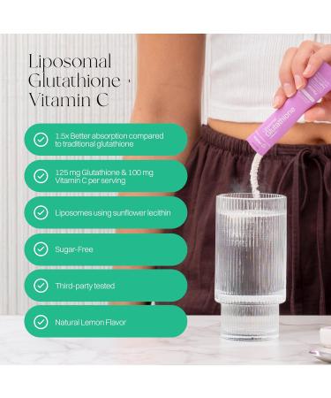 Haroutine Liposomal Vitamin C & Liposomal Glutathione - Powerful Antioxidant Supplement for Immune Health Skin & Beauty Health - Buy Online on GoSupps.com