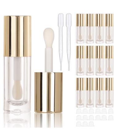 Cosidea 14 pieces empty golden 6 ml large deer footstable chunky lip gloss tubes for DIY lip gloss white round lip-gross container tubes with a thick magic wand - Buy Online on GoSupps.com
