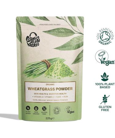 Organic Wheatgrass Powder 225g for Energy & Skin Health | Earths Basket - Buy Online on GoSupps.com