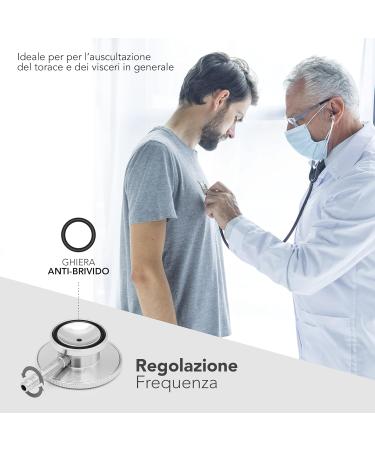 AIESI DOCTOR B-SCOPE Professional Dual Head Adult Stethoscope Black - Buy Online on GoSupps.com