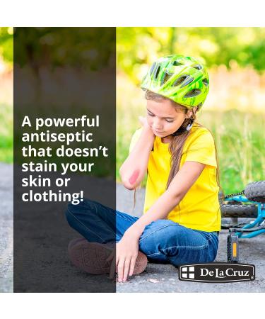 De La Cruz Decolorized Iodine Tincture - Clear Solution Antiseptic Drops - 1 FL OZ (30 mL) - 2 Bottles - Buy Online on GoSupps.com