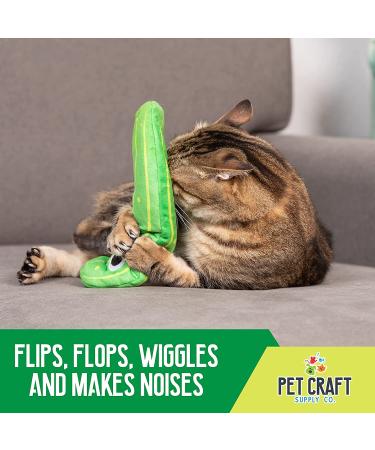 Pet Craft Supply Interactive Electric Flipping Fish Cat Toy with Catnip - Wiggle Pickle - Buy Online on GoSupps.com