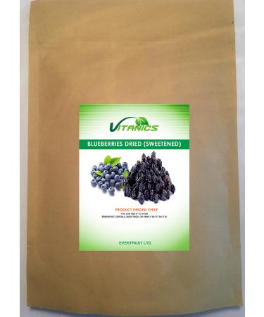 Vitanics Premium Dried Blueberries Infused with Apple Juice (Dried Blueberries) (1 kg)