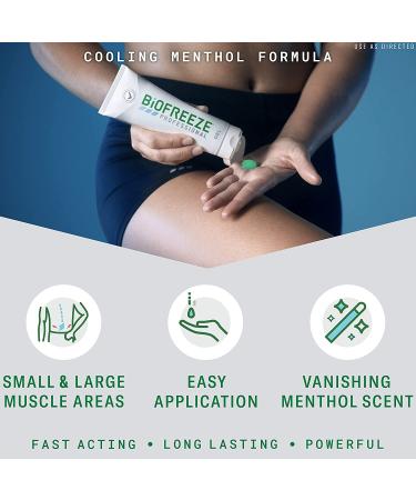 Biofreeze Professional Menthol Pain Relieving Gel 4 FL OZ Tube (Pack Of 3) | Sore Muscle, Arthritis, Backaches & Joint Pain Relief | Packaging May Vary - Buy Online on GoSupps.com