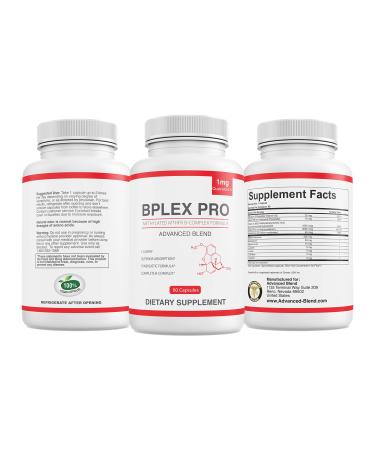 Bplex-Pro Advanced Blend MTHFR with 1000 mcg Quatrefolic. 1500 mcg Methylcobalamin with Amino Acids to Aid in Detox. Intrinsic Factor for B12 Absorption. 60 Veggie Capsules..