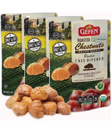 Gefen Whole chestnuts roasted & peeled Readytouse 150g Pack of 3