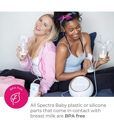 Spectra Wide Neck Baby Bottles - 2 Pack - Compatible with Spectra Breast Pump Flanges - Buy Online on GoSupps.com