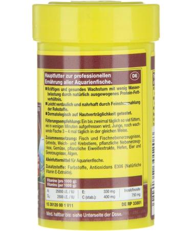 JBL NovoBel Complete Fish Food Flakes 100ml - Ideal for 3-20 cm Aquarium Fish | Buy Internationally - Buy Online on GoSupps.com