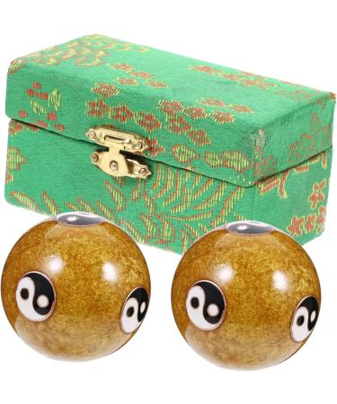 8 STK Healeved Massage Globe Balls - Stress Relief & Meditation Tool - Metal Hand Rolling Balls for Wrist Massage - Buy Online on GoSupps.com
